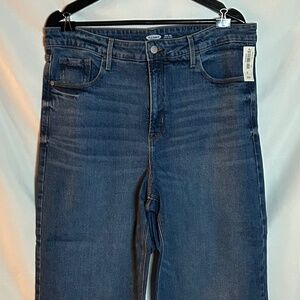 NWT Old Navy Extra High Rise Wide Leg Jeans Size 16